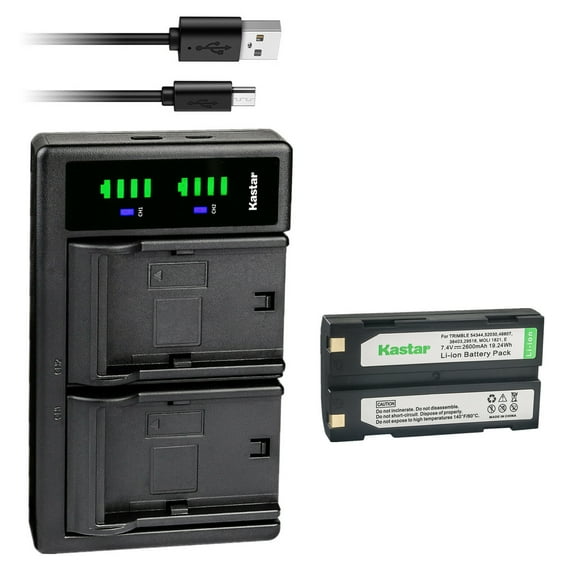 Kastar 1-Pack Ei-D-Li1 Battery and LTD2 USB Charger Replacement for Pentax D-Li1, DLi1, Ei-D-Li1, EI-D-BC1, DPE004, EI-2000, FINECAM S3R, Molicel 1821, 1821E