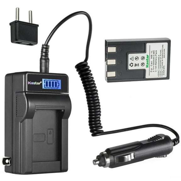 Kastar 1-Pack NB-1LH Battery and LCD AC Charger Compatible with Canon Digital IXUS V2, Digital IXUS V3, Digital IXUS VII, PowerShot S200, PowerShot S230, PowerShot S300, PowerShot S330 Digital Cameras