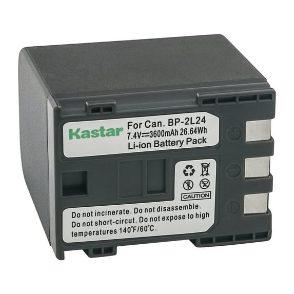 Kastar 1-Pack NB-2L24 Battery 7.4V 3600mAh Replacement for Canon ZR600, ZR700, ZR800, ZR830, ZR850, ZR900, ZR930, ZR950, ZR960, MD100, MD101, MD110, MD111, MD120, MD130, MD140, MD150, MD160 Camera