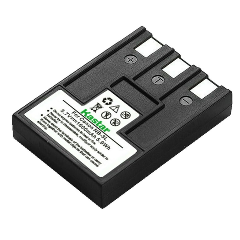 Kastar 1-Pack NB-3L NB-3LH Battery Replacement for Canon NB-3L