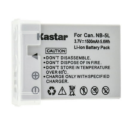 Kastar 1-Pack NB-5L Battery Replacement for Canon NB-5L NB5L, NB-5LH NB5LH, 1135B001 Battery, canon CB-2LX CB-2LXE Charger, Canon Digital IXUS 860 IS Camera