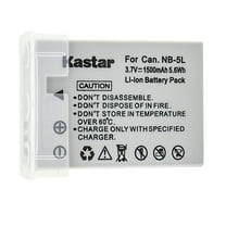 Kastar 1-Pack NB-5L Battery Replacement for Canon NB-5L NB5L, NB-5LH NB5LH, 1135B001 Battery, canon CB-2LX CB-2LXE Charger, Canon Digital IXUS 860 IS Camera