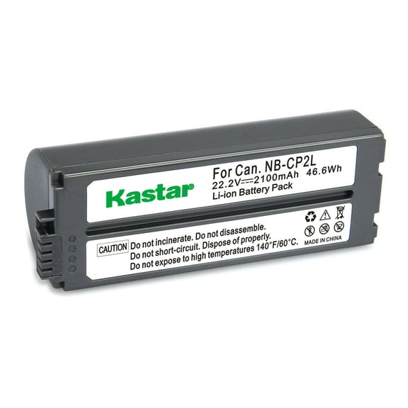 Kastar 1-Pack NB-CP2L / NB-CP1L Battery 22.2V 2100mAh Replacement for Canon SELPHY CP900, SELPHY CP910, SELPHY CP1200, SELPHY CP1300. HP Photosmart A716 Printer Compact Photo Printer (Color: Gray)