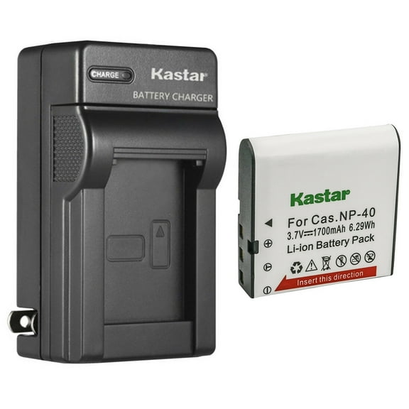 Kastar 1-Pack NP-40 Battery and AC Wall Charger Replacement for Minolta MND50 48 MP / 4K Ultra HD, Minolta MN40WP 48MP Dual Screen Waterproof Camera, Minolta MN53Z 16MP 53X Optical Zoom Bridge Camera