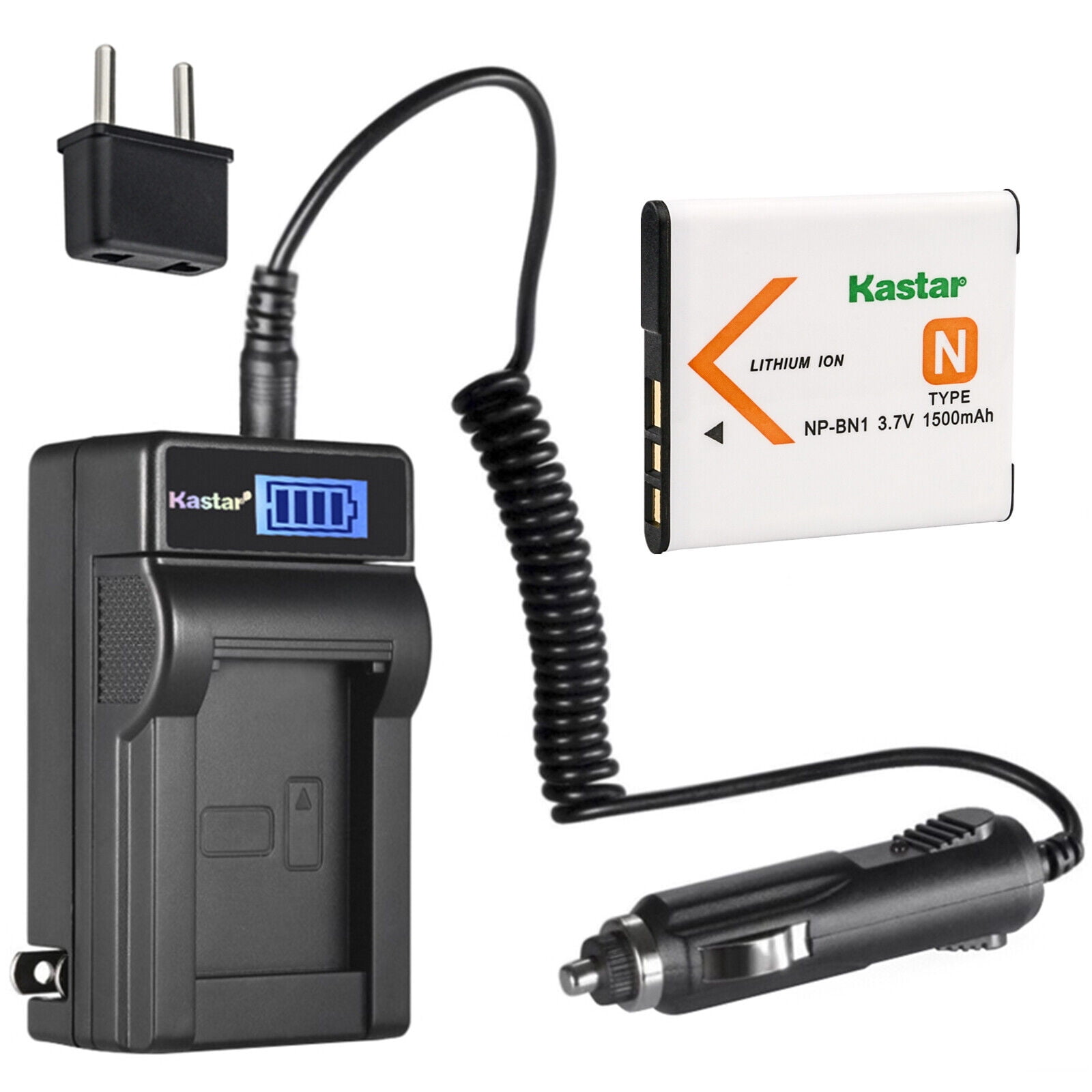 Kastar Battery Charger Kastar 3-Pack Battery And AC Wall Charger