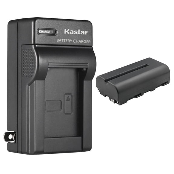 Kastar 1-Pack NP-F550 / NP-F570 Battery and AC Wall Charger Replacement for Portkeys PT5 II, BM5WR 5.5" , HS7T II 7" High-Bright 4K, LH5P 5.5" 4K , PT5 II 5" 4K Touchscreen Monitor
