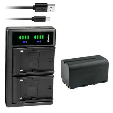 Kastar 1-Pack NP-F750 / NP-F770 Battery and LTD2 USB Charger Compatible with Desview R7S 7", U6 5.5", P5Ⅱ, R5, R5Ⅱ, R6 UHB 5.5", R7 7", R72 7" 4K HDMI On-Camera Touchscreen Monitor