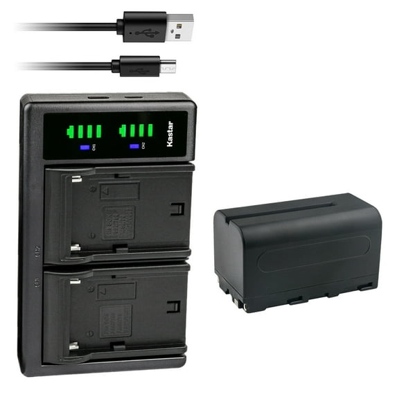 Kastar 1-Pack NP-F750 / NP-F770 Battery and LTD2 USB Charger Compatible with FEELWORLD T7 7 INCH, T756 7 INCH, LUT5 5.5 INCH CAMERA FIELD MONITOR, LAIZESKE W1000S WIRELESS VIDEO TRANSMISSION SYSTEM