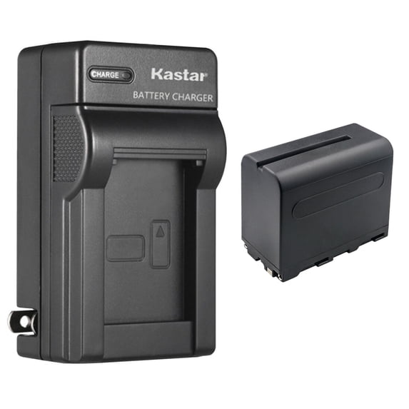 Kastar 1-Pack NP-F960 / NP-F970 Battery and AC Wall Charger Replacement for Blackmagic Design Video Assist 5", Blackmagic Design Video Assist 7", Blackmagic Design Video Assist 3G-SDI/ 7" Monitor