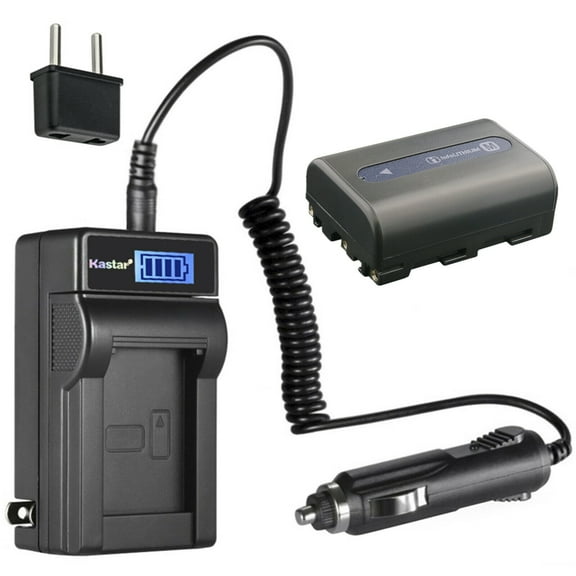 Kastar 1-Pack NP-FM50 Battery and LCD AC Charger Compatible with Sony DSC-S30 DSC-S50 DSC-S70 DSC-S75 DSC-S85 DCR-DVD100 DCR-DVD101 Cameras