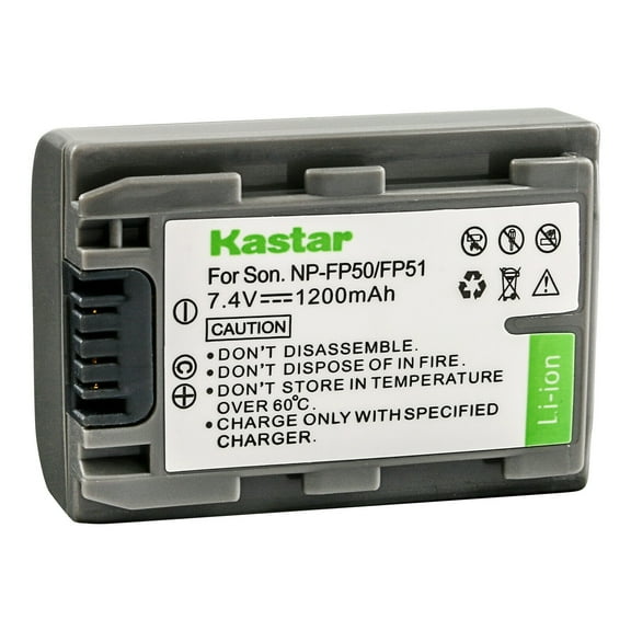 Kastar 1-Pack NP-FP50 / NP-FP51 Battery Replacement for Sony DCR-DVD605, DCR-DVD653, DCR-DVD703, DCR-DVD705, DCR-DVD755, DCR-DVD803, DCR-DVD92, DCR-HC16, DCR-HC18, DCR-HC19, DCR-HC20 Camcorder