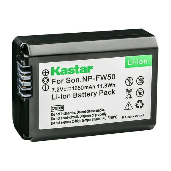 Kastar 1-Pack NP-FW50 Battery Replacement for Sony NP-FW50, W Series Battery, Sony BC-VW1, BC-TRW Charger, Sony NEX-C5, NEX-F3, SLT-A33, SLT-A35, SLT-A37, SLT-A55 Camera, Sony VG-C1EM, VG-C2EM Grip