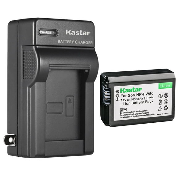Kastar 1-Pack NP-FW50 Battery and AC Wall Charger Replacement for Pixii A1571 Camera, Pixii A2572 Camera, Hasselblad Lunar Mirrorless Digital Camera