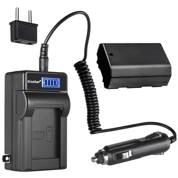 Kastar 1-Pack NP-FZ100 Battery and LCD AC Charger Compatible with Sony NP-FZ100 FZ100 Battery, Sony BC-QZ1 Sony NPA-MQZ1K Charger, Sony VG-C3EM Grip, Sony Alpha A9 α9 A7 α7 A6600 α6600 Series Cameras