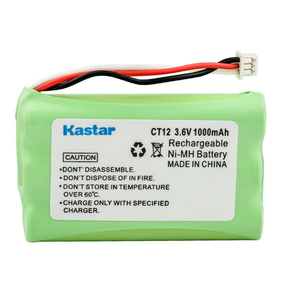 Kastar 1-Pack Ni-MH Battery 3.6V 1000mAh Replacement for Plantronics 6342101, Plantronics 63421-01, Plantronics CT11 Cordless Headset Phone 2.4GHz, Plantronics CT12 Cordless Headset Phone 2.4GHz