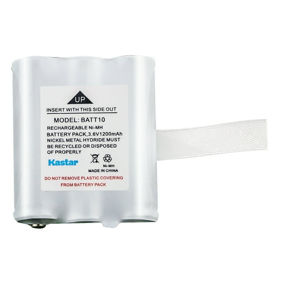 Kastar 1-Pack Ni-MH Battery 3.6V 1200mAh Replacement for Midland BATT10 BATT-10, Midland X-Talker T75 T-75, Midland X-Talker T77 T-77, Midland X-Talker T79 T-79 Two Way Radios