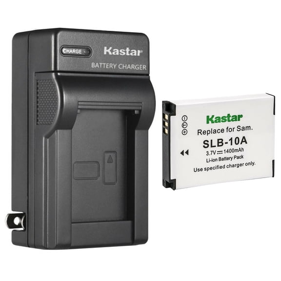 Kastar 1-Pack SLB-10A Battery and AC Wall Charger Replacement for Samsung SL720, SL820, ST1000, TL9, WB150F, WB200F, WB250F, WB280F, WB350F, WB500, WB550, WB600, WB650, WB700 Camera