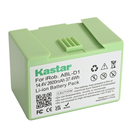 Kastar 14.4V Lithium Battery Replacement for iRobot Roomba i & e Series, Compatible with i7/i7+ 7150 7158 7556 7558, i3/i3+ i3150-i3558, i4/i4+ 4150-4552, i8/i8+, e5 5150, e6 6198 (1-Pack)