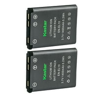 Kastar 1400mAh Power Battery for Nikon Coolpix S60 Camera, EN-EL10, 2 Count