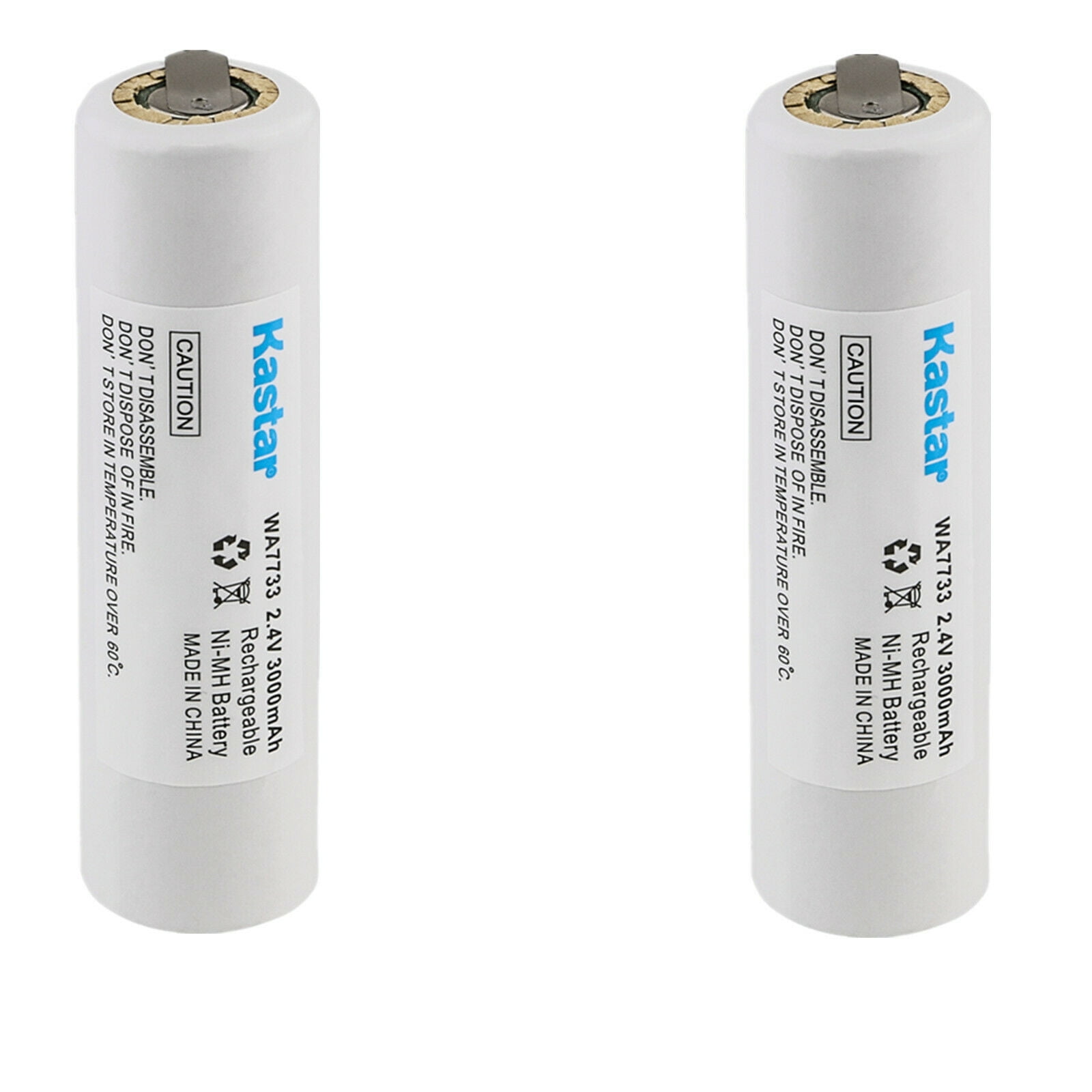 Kastar 2 Pack 2.4V 3000mAh Ni MH Battery Replacement for Dewal Black Decker 9021 Spot Lighter 2.4v Durabuilt 970 Ge 41b001rd531 Houseworks E105705 International Components Corp 4130221000001 E100 Walm...