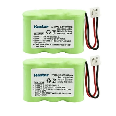 Kastar 2-Pack 3.6V 800mAh Ni-MH Battery Replacement for Empire CPB-403D, CPB403D, Teledex 60AAH3BMJ, Fenzer BG0007, BG007, BG00007, CO110P3, Saft STB122, STB-122, Tropez 900DL, 900DX