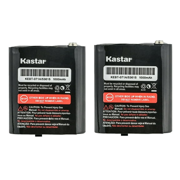 Kastar 2-Pack 53615 Battery Compatible with Motorola Walkie Talkies Two-Way Radio TalkAbout EM1020R, TalkAbout R, TalkAbout R, TalkAbout FV600 FV600R, TalkAbout FV800 FV800R