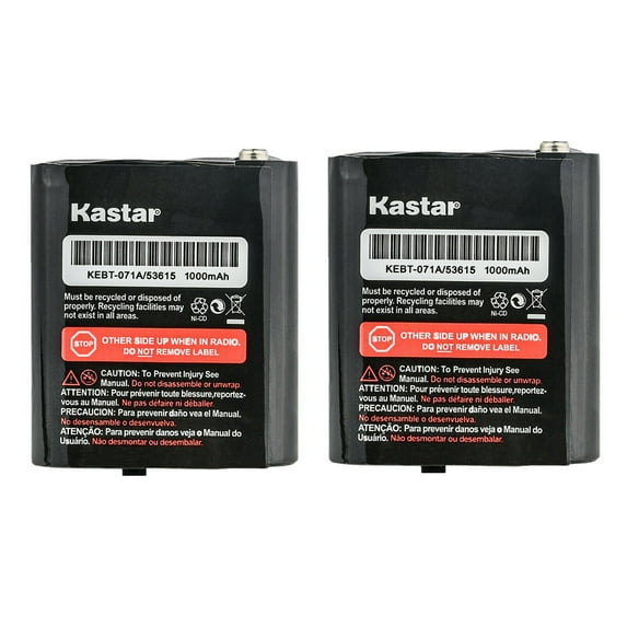 Kastar 2-Pack 53615 Battery Compatible with Motorola Walkie Talkies Two-Way Radio TalkAbout T4800, TalkAbout T4900, TalkAbout T5000, TalkAbout T5022, TalkAbout T5025, TalkAbout T5100, TalkAbout T5200