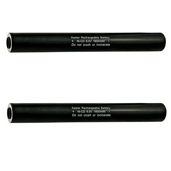 Kastar 2-Pack 6V Ni-CD Battery Replacement for Streamlight 77175 9926J 20175 Flashlight, STR25170, Streamlight 201701 Replacement Battery FLB-NCD-3 Flashlight Battery FLB-NMH-2 Flashlight Battery