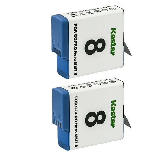 Kastar 2-Pack AHDBT-801 Battery Replacement for Gopro 601-27537-000, 601-10197-000, Hero 8 Action Camera, HERO8 Black, Hero 8 HD Black, HERO8 Silver, Hero 8 HD Silver, Hero 7 Action Camera