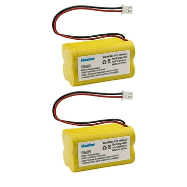 Kastar 2-Pack BL93NC487 Ni-CD Battery 4.8V 1000mAh Replacement for Simkar 6600012, Cooper Industries 6200-RP 6200RP, Exit Light Co ELR-G ELR-R LEDG3B LEDGBB LEDGBB-ST LEDR3B LEDRBB LEDRBB-ST