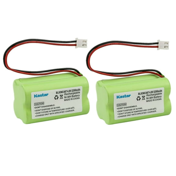 Kastar 2-Pack BL93NC487 Ni-MH Battery 4.8V 2200mAh Replacement for Corun Ni-Cd AA500, Emergi-Lite BL93NC487, Exit Light Co BAA-48R BAA48R, Interstate NIC0186, Dantona Custom-43 Custom43, OSI OSA-126