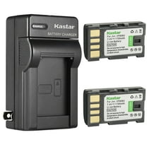 Kastar 2-Pack BN-VF808 Battery and AC Wall Charger Replacement for JVC GR-D726US GR-D728 GR-D728EK GR-D728EX GR-D728US GR-D740 GR-D740AC GR-D740EK GR-D740EX GR-D740US GR-D745 GR-D745EK GR-D745EX