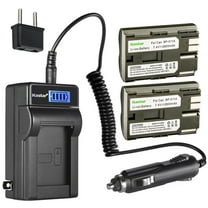 Kastar 2-Pack BP-511 Battery and LCD AC Charger Compatible with Canon EOS 5D, EOS 10D, EOS 20D, EOS 20Da, EOS 30D, PV130, EOS Rebel DS6041, EOS 40D, EOS 50D, EOS 300D, EOS D30, EOS D60 Cameras