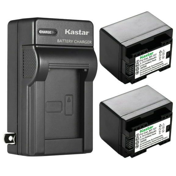 Kastar 2-Pack BP-727 BP727 Battery and AC Wall Charger Compatible with Canon BP-709 BP709 Canon BP-718 BP718 Battery, Canon LEGRIA HF M306 HFM306, LEGRIA HF M406 HFM406, LEGRIA HF M506 HFM506 Cameras