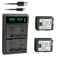 thumbnail image 2 of Kastar LTD2 Battery Charger Kit – For Canon BP-208 BP-208DG, Elura 100 FVM300, 1300mAh, Li-Ion 2 of 5