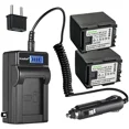 thumbnail image 1 of Kastar 2-Pack BP-819 Battery and LCD AC Charger Compatible with Canon BP-809 BP809 BP-809/B BP-809/S, BP-819 BP819, BP-827 BP827 Battery, Canon HFG10 HFG20 HFG30 HFM406 HFS200 HG30, 1 of 6