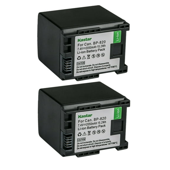 Kastar 2-Pack BP-820 Battery Replacement for Canon XA60, Canon XA65, Canon XA70, Canon XA75, Canon VIXIA HF G70 Cameras