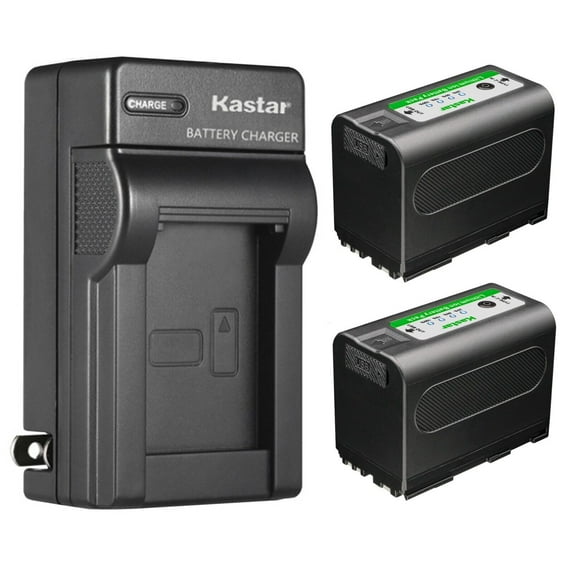 Kastar 2-Pack BP-950GEXP Type-C Battery 7.4V 7000mAh and AC Wall Charger Compatible with Canon EOS C500 EOS C500 PL ES50 ES55 ES60 ES65 ES75 ES300V ES410V ES420V ES520A ES4000 ES5000 Camera