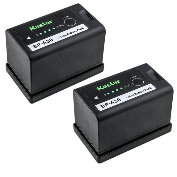Kastar 2-Pack BP-A30 Battery 14.4V 3400mAh Replacement for Canon BP-A Series BP-A30 BP-A60 BP-A65 BP-A90 US 0870C002 Battery, Canon CG-A10 CG-A20 Charger
