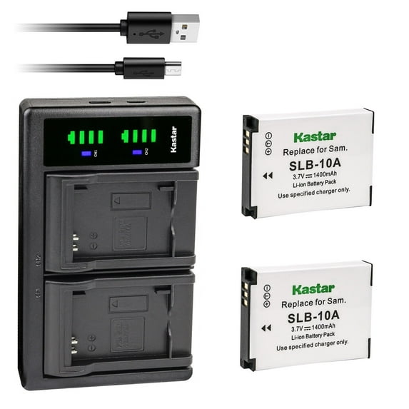 Kastar 2-Pack BT-02 Battery and LTD2 USB Charger Replacement for SeaLife FJ-SLB-SLB10A Battery, SeaLife DC2000 Underwater Camera