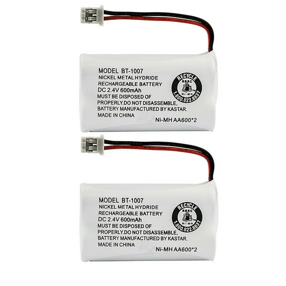 Kastar 2-Pack BT-1007 Battery Replacement for Uniden DECT 6.0 Phone DECT1588-3 DECT1588-4 DECT1588-5, 900MHz Phone EPX2243 EPX3000 EPX3710 EPX380 EPX380B EPX380L EPX390P EXP380 EXP9702 EXP9704 EXP9660
