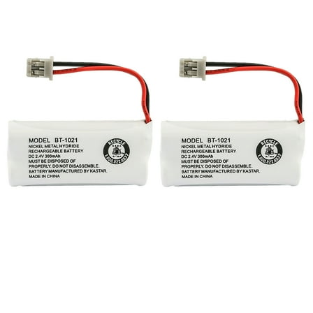 Kastar 2-Pack BT-1021 Battery Replacement for Uniden BT-1008 BT-1016 BT-1019 BT-1021 BT-1025 Toshiba DECT 2060 DECT 2080 Energizer ER-P152 ERP152 Empire CPH-515B CPH515B Sanyo CAS-D6325 CASD6325