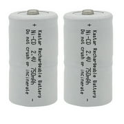 Kastar 2-Pack Battery 2.4V 750mAh Replacement for Gas Detector Meter Test Equipment TIF8800 TIF8800A TIF8806 TIF8806A TIF8850 TIF8900-A, Saft 405421 405421-00 405421-000 405421-100 405421100