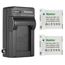 Kastar 2-Pack Battery and AC Wall Charger Compatible with Canon PowerShot A2600 A2600 IS, PowerShot A3400 A3400 IS, PowerShot A3500 A3500 IS, PowerShot A4000 A4000 IS, PowerShot A4050 A4050 IS Cameras