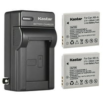 Kastar 2-Pack Battery and AC Wall Charger Replacement for Canon Digital IXUS 50, Digital IXUS 55, Digital IXUS 60, Digital IXUS 65, Digital IXUS 70, Digital IXUS 75, Digital IXUS 80 IS Camera