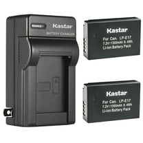 Kastar 2-Pack Battery and AC Wall Charger Replacement for Canon EOS RP, EOS R10 Mirrorless Digital Camera, KISS X8i, KISS X9i, Rebel SL2, EOS Rebel T6i, EOS Rebel T6s, EOS Rebel T7i Camera