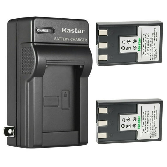 Kastar 2-Pack Battery and AC Wall Charger Replacement for Canon IXY Digital 400, IXY Digital 430, IXY Digital 450, IXY Digital 500, IXY Digital S200, IXY Digital S230, IXY Digital S330 Cameras