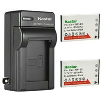 Kastar 2-Pack Battery and AC Wall Charger Replacement for Casio Exilim EX-Z70 Exilim EX-Z75 Exilim EX-Z77 Exilim EX-M1 Exilim EX-M2 Exilim EX-M20 Exilim EX-S1 Exilim EX-S2 Exilim EX-S3 Exilim EX-S20