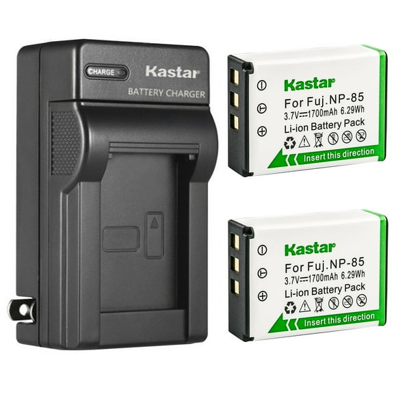 Kastar 2-Pack Battery and AC Wall Charger Replacement for Fujifilm FinePix SL240 FinePix SL245 FinePix SL260 FinePix SL280 FinePix SL285 Finepix SL300 FinePix SL305 FinePix SL1000 FinePix S1