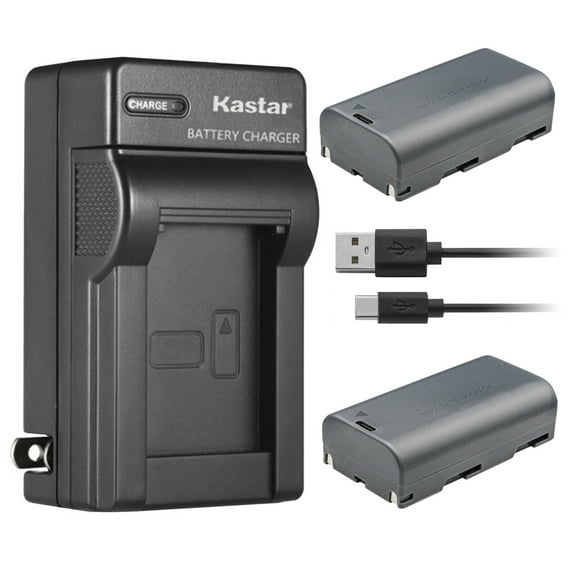 Kastar 2-Pack Battery and AC Wall Charger Replacement for Huepar 503DG, 503CG/503CR, 602CG/602CR, 603CG/603CR, 603CG-BT 3D, 603BT-H 3D Bluetooth Connectivity Green Beam